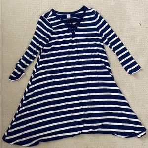 Old Navy striped lace up dress